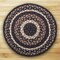 Earth Rugs C-313 Mocha / Frappuccino Round Braided Rug 4 Feet x 4 Feet